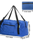 Foldable Travel Duffel Bag For Women & Men Luggage Great for Gym (Blue) HLC008