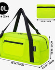 HOLYLUCK Foldable Travel Duffel Bag For Women & Men Luggage -Fluorescent yellow HLC008