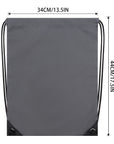 2PCS Drawstring Bags Bulk, String Backpack Dark Grey HRS10