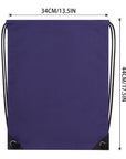 2PCS Drawstring Bags Bulk, String Backpack Purple HRS10