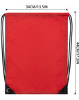 2PCS Drawstring Bags Bulk, String Backpack Red HRS10