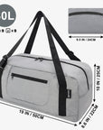 HOLYLUCK Foldable Travel Duffel Bag For Women & Men Luggage - Light grey HLC008