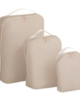 Compression Packing Cubes for Backpack Cream 3Pcs HLC092