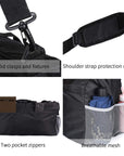 Foldable Travel Duffel Bag for Gym Sports Lightweight Water Repellent & Tear Resistant-black HLC008