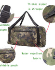 Foldable Travel Duffel Bag For Women & Men Luggage Great for Gym (jungle camo) HLC008