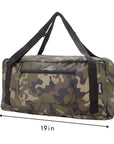 Foldable Travel Duffel Bag For Women & Men Luggage Great for Gym (jungle camo) HLC008