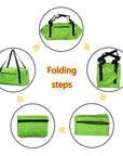 Foldable Travel Duffel Bag For Women & Men Luggage Great for Gym (Green) HLC008