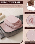 Compression Packing Cubes for Backpack Pink 3Pcs HLC092