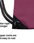 Outdoor Sport Gym Sack Waterproof Drawstring Backpack Bag Burgundy HLC001