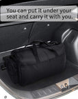 Foldable Travel Duffel Bag for Gym Sports Lightweight Water Repellent & Tear Resistant-black HLC008